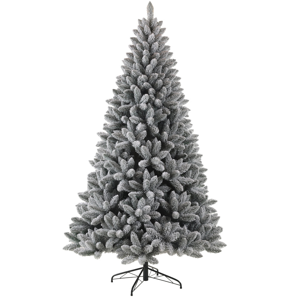 Künstlicher Weihnachtsbaum Tannenbaum mit 989 Spitzen und 46 Zweige, Höhe 180 cm, 100% PVC Weihnachtsbaum mit Metallständer,realistisch dicht